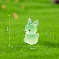 Luminous mini green kangaroo figurine for micro landscape DIY gardening decoration - Kangaroo Figurine (C2658) / Green