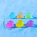 Luminous miniature hermit crab figurines for DIY aquarium decoration, 6-color set - Hermit Crab (Random) / 1 Piece