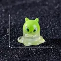 Cute translucent lime green monster figurine for micro landscape DIY ornament 3.1x2.7cm - Proud Monster / Single Piece