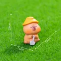 Miniatuur Capibara-beeldje bouwvakker met afmetingen voor doe-het-zelf poppenhuis - Bouwvakker Stijl (5#)