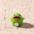 Adorable green miniature dinosaur figurine for DIY micro landscape decor 1.8cm height - Style 2 Dinosaur / 1.8x1.9cm
