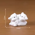 Figurines de chiots blancs pour décoration de maison de poupée DIY 3,9 cm x 2,2 cm - 6# Embrassant