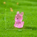 Miniature pink luminous kangaroo figurine for DIY gardening decoration and micro landscape - Kangaroo Figurine (C2658) / Rose Red