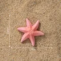 Figurine d'étoile de mer rose réaliste pour micro-paysage, taille 2,8x2,9 cm. - Style 3 Étoile de mer rose / 1 Pièce
