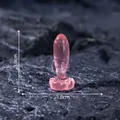 Miniature translucent pink rocket figurine for micro-landscapes, 3.9cm tall ornament. - 10# Luminous Rocket