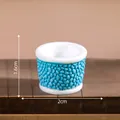 Miniatur Blumentopf mit blauer Textur für Puppenhaus DIY Deko, Größe 2cm x 1,6cm. - Vase Stil 8