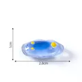 Figurine de limace de mer lumineuse en résine bleue pour décor d'aquarium, 2,8cm - Lapin De Mer Lumineux / Bleu Blanc