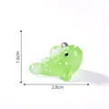 Miniature green glow-in-the-dark mudskipper fish figurine, 2.8cm x 1.6cm dimensions - 2.8x1.6cm / Green