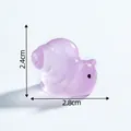 Mini purple translucent snail figurine for micro landscape DIY aquarium decoration - Snail / Purple
