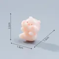 Adorable pink pig animal miniature figurine 2.2cm high for DIY craft and desk decor - Pig / Pink