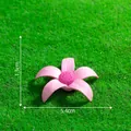 Statuina miniatura fiore rosa per decorazione micro paesaggio fai-da-te, misura 5.4x1.3cm - Fiore Rosa / 1 Pezzo