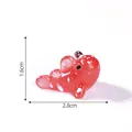 Miniature red mudskipper figurine for DIY micro-landscape decor with 2.8cm size mark - 2.8x1.6cm / Red