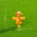 Miniatuur vogelverschrikker beeldje voor micro landschap DIY 3,6x2,6cm geel decor - 4# Sjaal Vogelverschrikker / 3.6cm x 2.6cm / Sjaal Vogelverschrikker