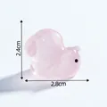 Miniature luminous pink snail figurine 2.8cm x 2.4cm for micro landscape DIY decor - Snail / Pink