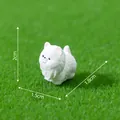 Miniatura di cucciolo bianco per decorazione fai da te micro-paesaggio, 2 cm h - 5# Cane (Bichon Bianco)