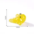 Detailed yellow luminous mudskipper figurine for micro landscape DIY beach decor - 2.8x1.6cm / Yellow