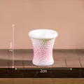 Miniatur-Vase mit rosa-weißem Farbverlauf für Puppenhaus DIY Deko 2,1 cm Höhe - Vase Stil 12