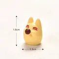 Miniature yellow cat figurine for micro landscape DIY gardening décor - Yellow Animal With Flute