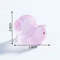 Mini pink translucent snail figurine for DIY micro landscape decor, size 2.8x2.4cm - Snail / Rose Red