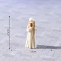 Miniature resin figurine for dollhouse decoration and DIY micro landscape ornament - 3# Joseph with Staff