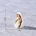 Miniature resin praying figure ornament for dollhouse micro landscape decoration - 5# Mary