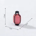 Miniature red luminous Chinese palace lantern DIY accessory for dollhouse decoration 1.7cm height - Long Lantern (2#) / Without Keychain / Red