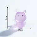 Mini figurine de lièvre de mer translucide violette pour déco micro paysage 3x2.5cm - Limace de Mer / Violet