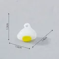 Luminous miniature lantern charm for DIY micro-landscape, 1.4cm resin accessory - Electric Lamp (4#) / Without Keychain / Yellow and White