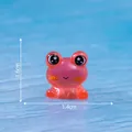 Cute pink luminous frog miniature figurine ornament for DIY garden decor 1.4x1.6cm - 1.4cm x 1.6cm / Luminous Red