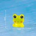 Miniature yellow-green glow-in-the-dark frog figurine for DIY landscaping, 1.4cm x 1.6cm - 1.4cm x 1.6cm / Luminous Yellow