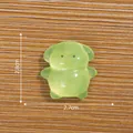 Miniature luminous green puppy figurine for DIY micro landscape dollhouse decoration - 1# Dog
