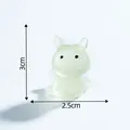 Figurine miniature de lapin de mer lumineux pour décoration DIY, hauteur de 3 cm affichée - Limace de Mer / Vert