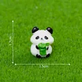 Statuina di panda in miniatura per micro-paesaggio, dimensioni 1,7 cm x 1,5 cm - Ken Sun Guai (6#)