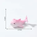 Petite figurine de dauphin rose miniature, dimensions 2,7 cm de long et 1,3 cm de - Dauphin (1#) / 2,7cm x 1,3cm / Rose