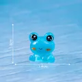 Luminous miniature blue frog figurine for DIY garden decoration, 1.6cm tall variant - 1.4cm x 1.6cm / Luminous Blue