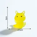 Mini figurine de lièvre de mer jaune lumineuse pour décoration de paysage DIY - Limace de Mer / Jaune
