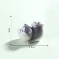 Mini figurita de gatito deportivo para decoración de micropaisajes, tamaño 2,9 cm x 2,0 cm - 6# Acostado