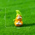 Miniature Thanksgiving pumpkin gnome figurine ornament for DIY decor, size 1.6cm x 2.7cm - Gnome Pumpkin Stack (1#) / Orange