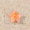 Miniature décorative d'étoile de mer lumineuse colorée pour aquarium DIY, 2cm - Orange