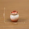 Miniature vintage ceramic jar pot for dollhouse DIY decoration accessories, 1.9cm x 1.5cm - Ceramic Medicine Jar (C3340)
