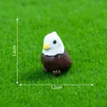 Cute miniature eagle figurine for micro-landscape dollhouse and fairy garden decoration - Bald Eagle