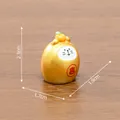 Miniature golden lucky cat figurine ornament for desktop decoration, 2.3cm height - Lucky Gold Cat