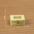 Miniature vintage suitcase for dollhouse micro landscape decoration 1.9cm length trunk - Old Toolbox (C3340)