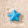 Miniature d'étoile de mer lumineuse bleue pour aquarium DIY décoration, taille 2cm - Bleu