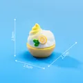 Detaillierte Miniatur-Simulation Zitrone Eis Obstschale DIY Zubehör, gelber Stil - 4# Orange