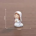 Handgemaakte miniatuur meisjesfiguur van hars 3,0 cm voor poppenhuis DIY decoratie - Maat 8