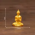Miniature golden Southeast Asian Buddha statue ornament for DIY dollhouse 4x2.8cm - Buddha (1#)
