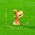 Miniatur-Baumstumpf Figur mit Relax-Schild für Mikro-Landschaft DIY Dekoration - Y-förmiges Straßenschild