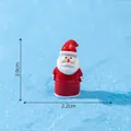 Statuina di Babbo Natale in miniatura per decorazioni natalizie DIY, piccolo 3,9x2,2cm - 2# Babbo Natale in Piedi (C3404)