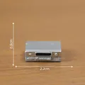 Miniature vintage 80s silver VCR recorder model for dollhouse micro landscape decor - DVD Player (C3340)